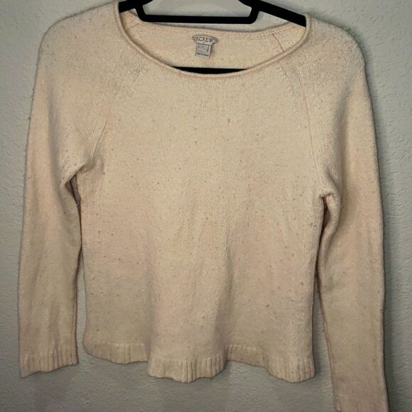 J. Crew Factory Merino Wool Blend Raglan Sweater - Picture 1 of 9